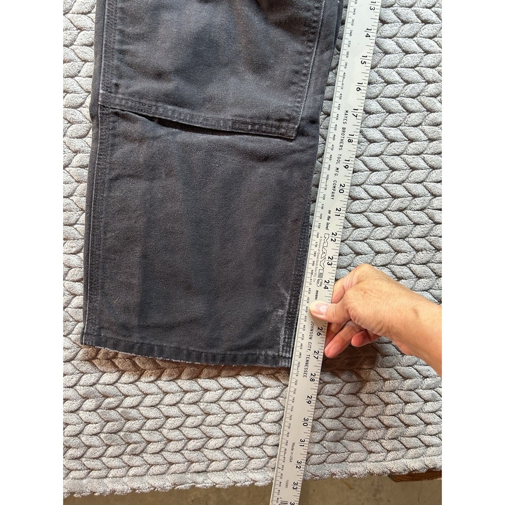 Carhartt B01 BLK Duck Double Front Work Pants Mens 36x30 Black USA Made - Picture 11 of 12